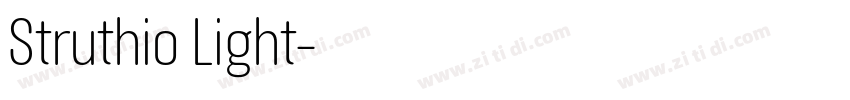 Struthio Light字体转换